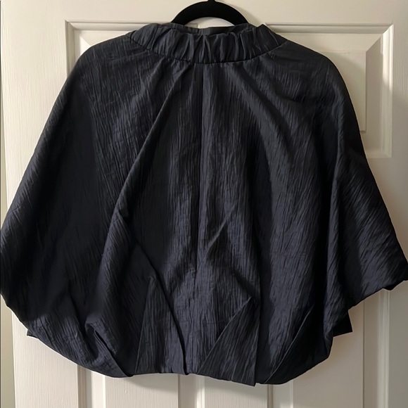 Marni Navy Ruffled Jacket - Picture 2 of 5